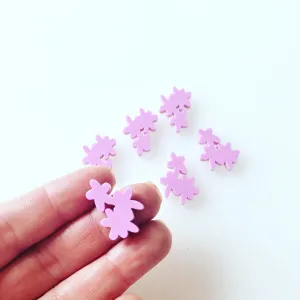 © Floral Trio Cabochon - 10 Pairs