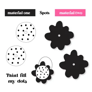 © Happy Flower Stackers - 2 pair set