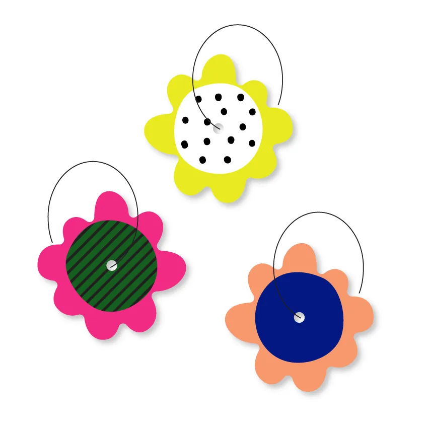 © Happy Flower Stackers - 2 pair set