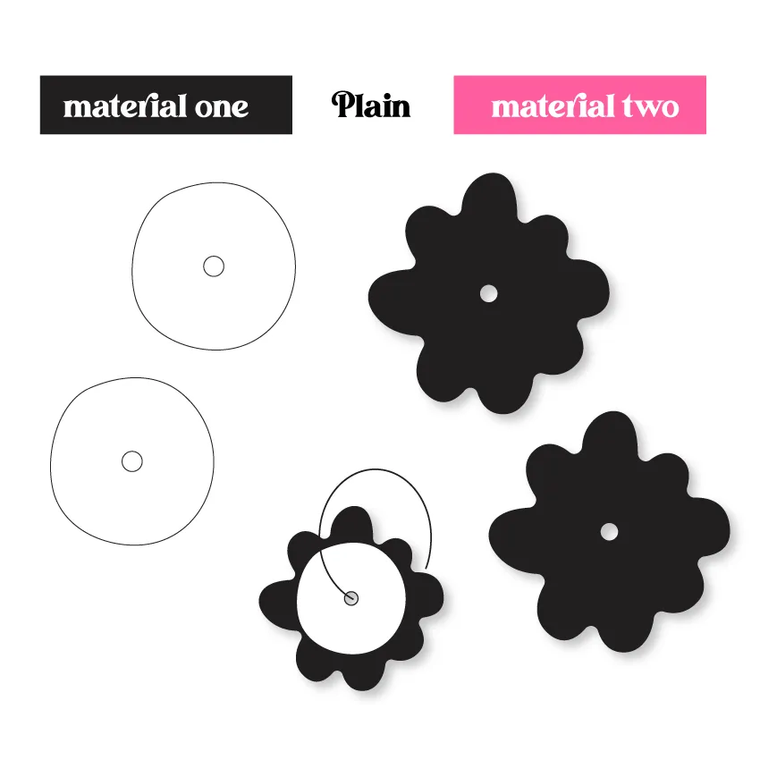 © Happy Flower Stackers - 2 pair set