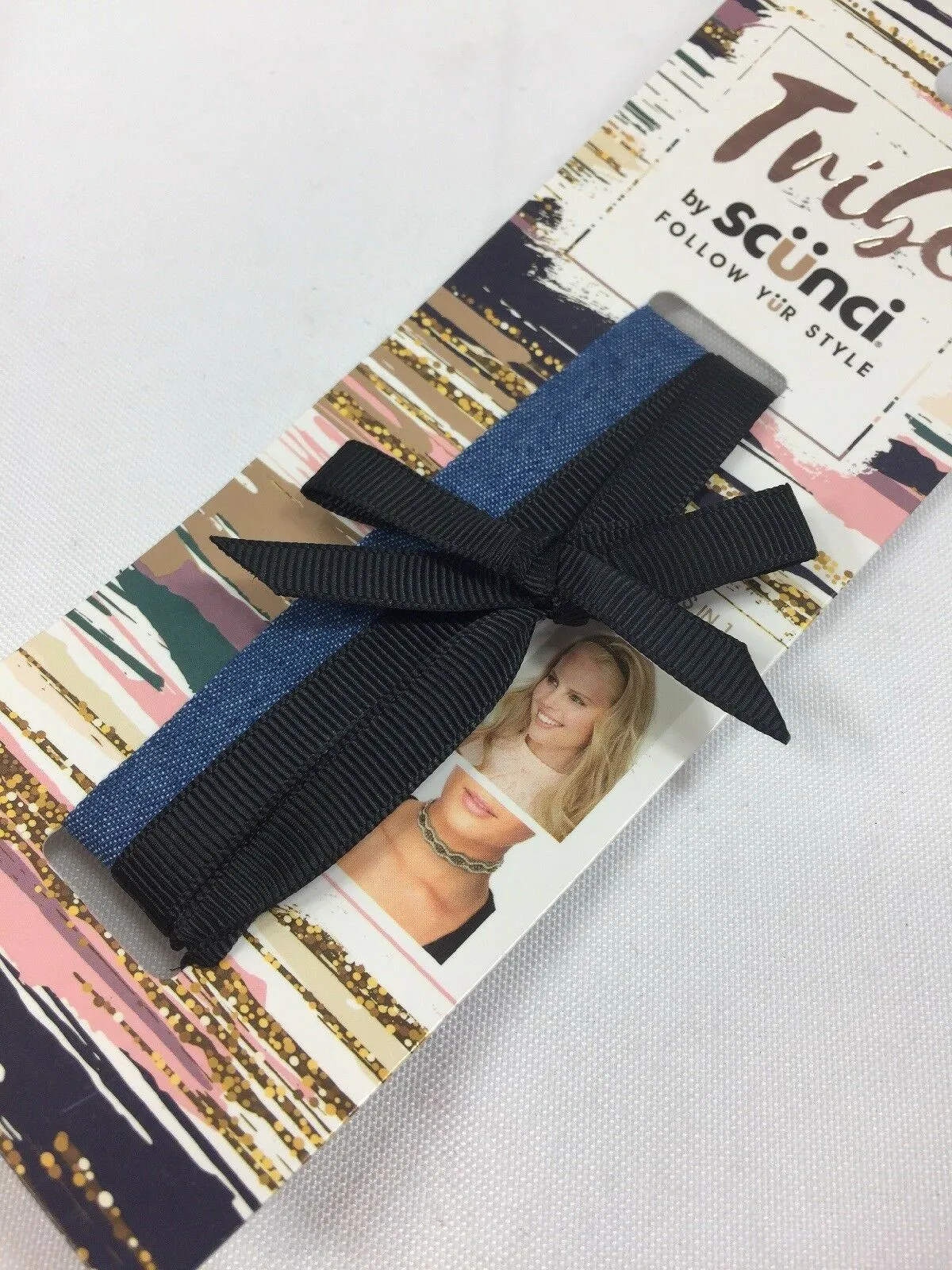 (2) Scunci Tribe Follow Ur Style Hair Tie Choker Head wrap Ponytail Festival