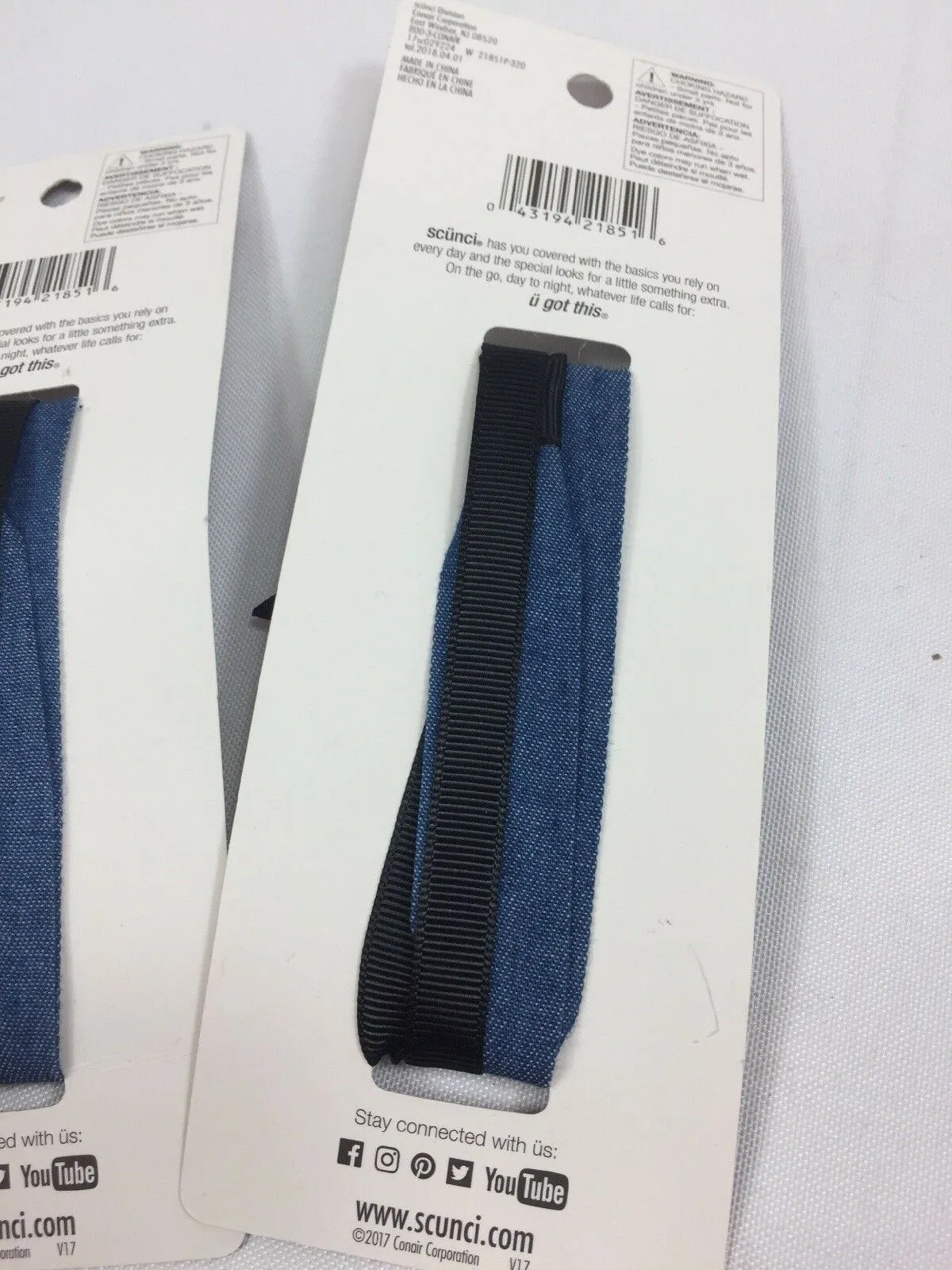 (2) Scunci Tribe Follow Ur Style Hair Tie Choker Head wrap Ponytail Festival