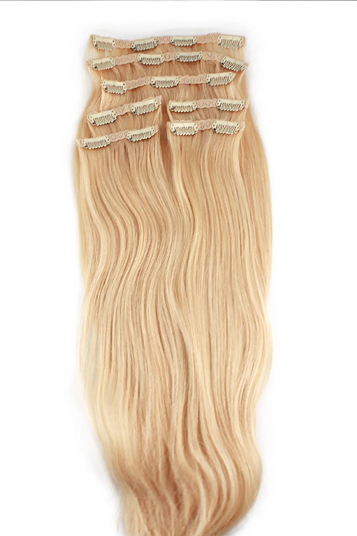 21" Clip In Hair Extensions: No 613 Monroe Blonde