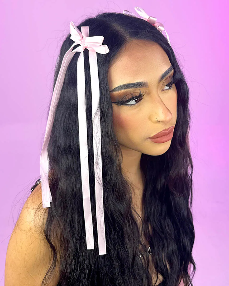 2pc Ribbon Claw Clips