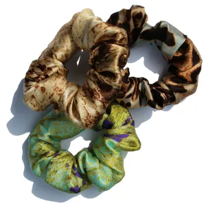 3 Pack Italian Silk Charmeuse Hair Scrunchies