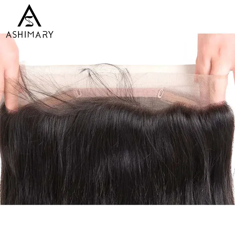 360 Lace Frontal Only Transparent Skin Lace Silky Straight Virgin Human Hair Extension
