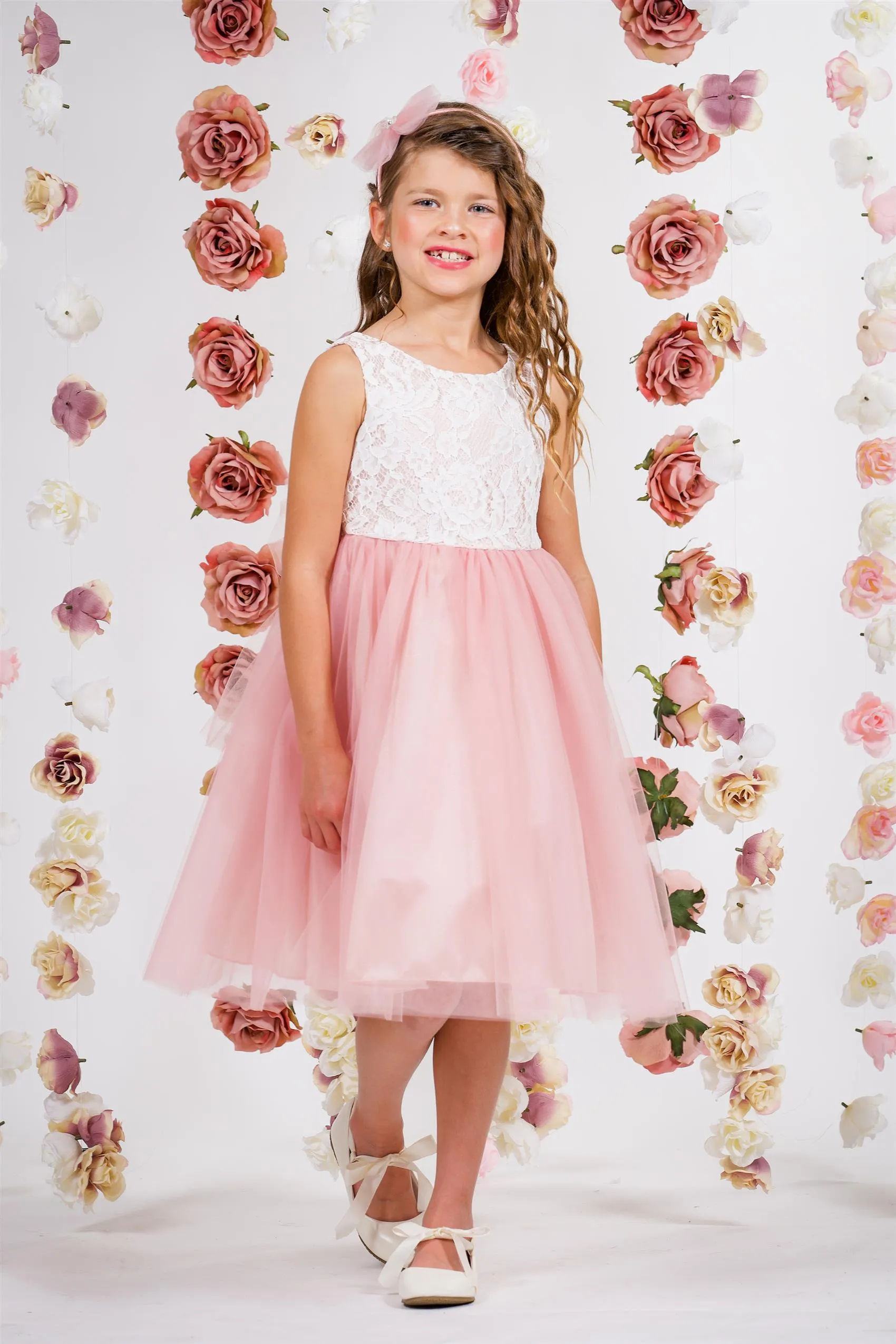 414 Lace Illusion Dress