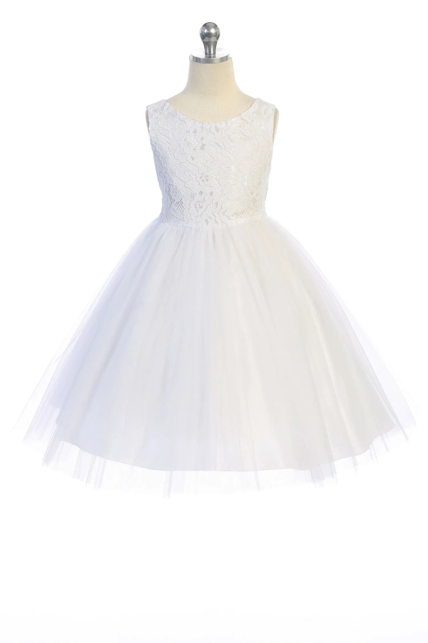 414 Lace Illusion Dress