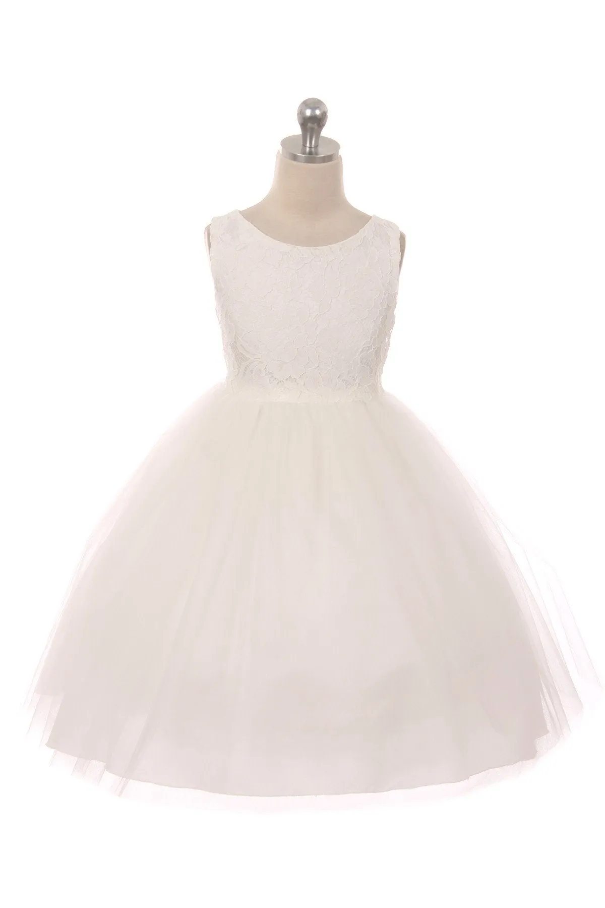 414 Lace Illusion Dress