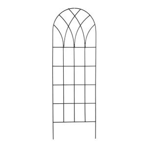 60-inch Gothic Arch Top Metal Wall Trellis for Home Garden