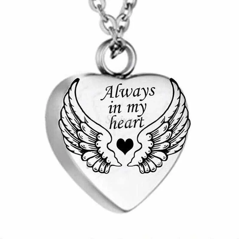 A Piece Of My Heart Lives In Heaven-Souvenir/Urn Pendant