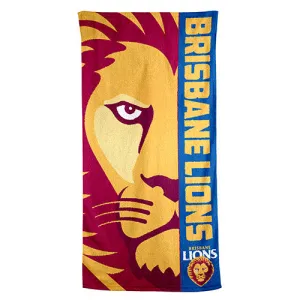 AFL BEACH TOWEL BRISBANE LIONS