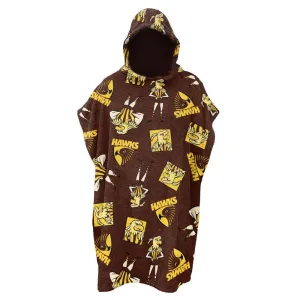 AFL Youth Hooded Beach Towel - Hawthorn Hawks