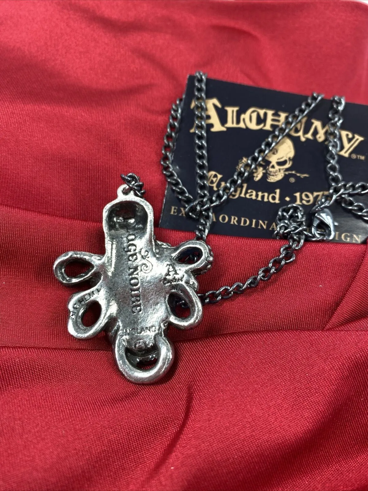 Alchemy England P888 Mammon of the Deep Pendant Necklace Gothic octopus Skull