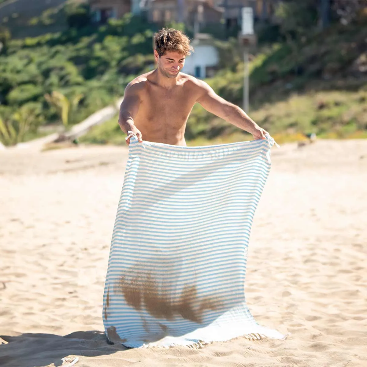 Arpa Peshtemal Beach and Bath Towel - Turquoise