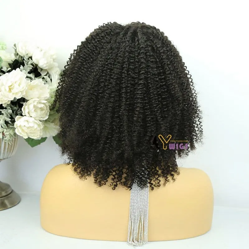 Ashley Kinky Curly Human Hair Headband Wig