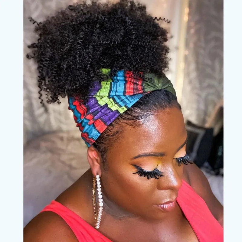 Ashley Kinky Curly Human Hair Headband Wig