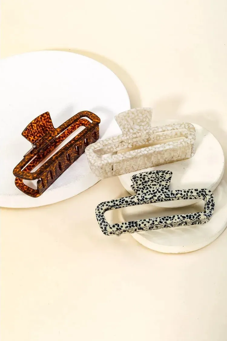 Assorted Rectangle Hair Clips