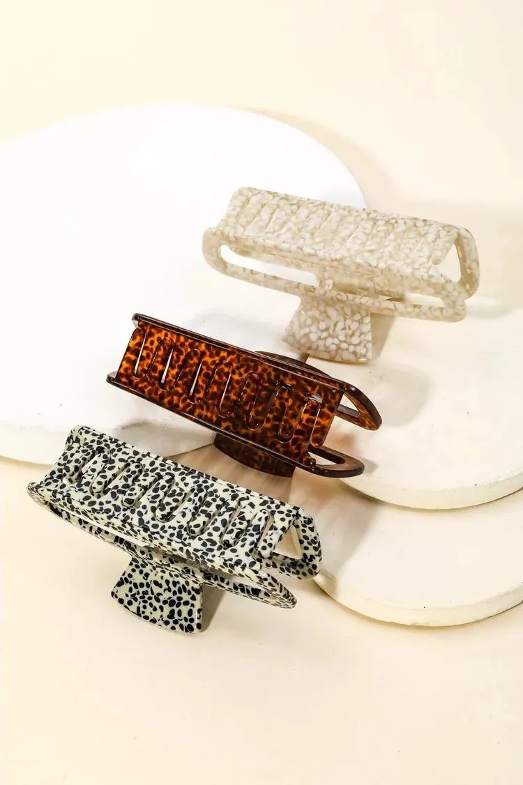 Assorted Rectangle Hair Clips