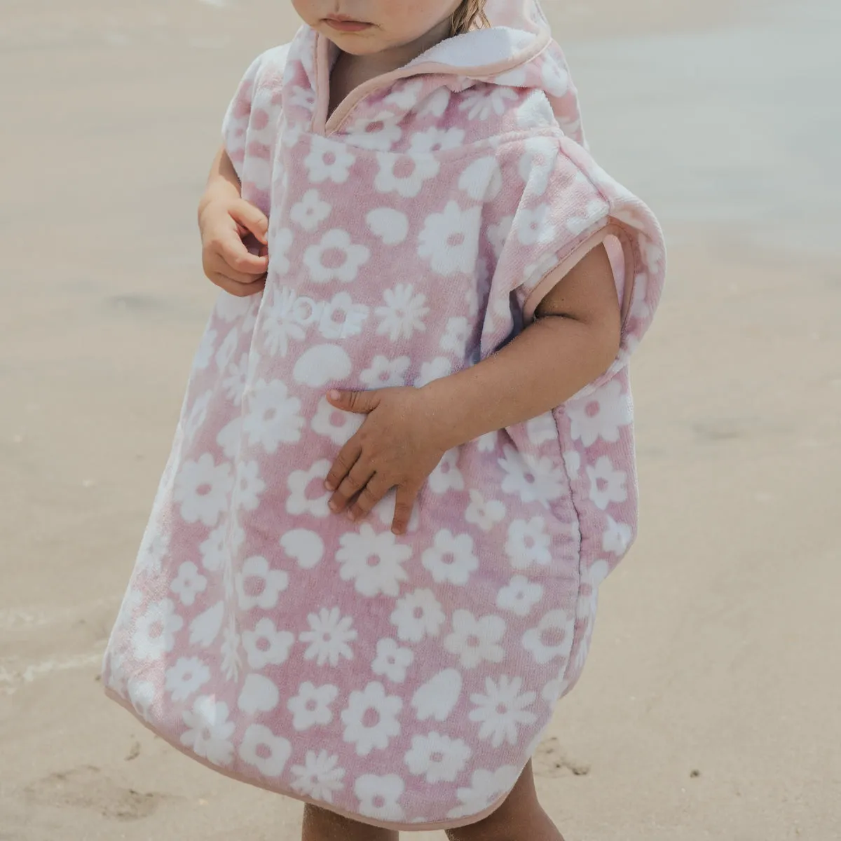 BABY HOODED TOWEL Blush Floral
