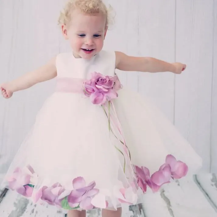 Baby Kenza - Bridal Ivory with Choice of 21 Colour Petals