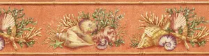Beach Coral Sea Shell PB58010B Wallpaper Border
