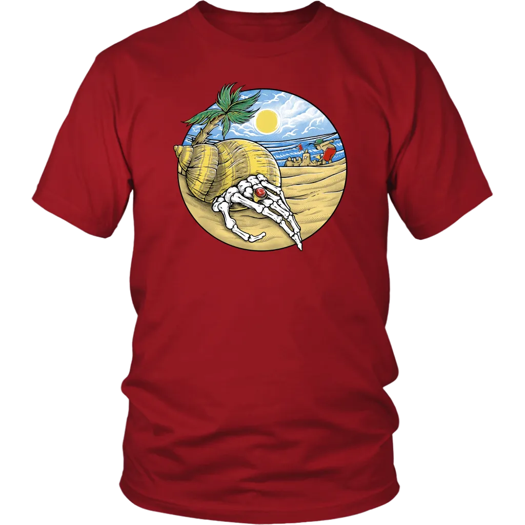 Beach T-shirt, Hermit Crab Shirt, Summertime Gift, Funny Beach Shirt