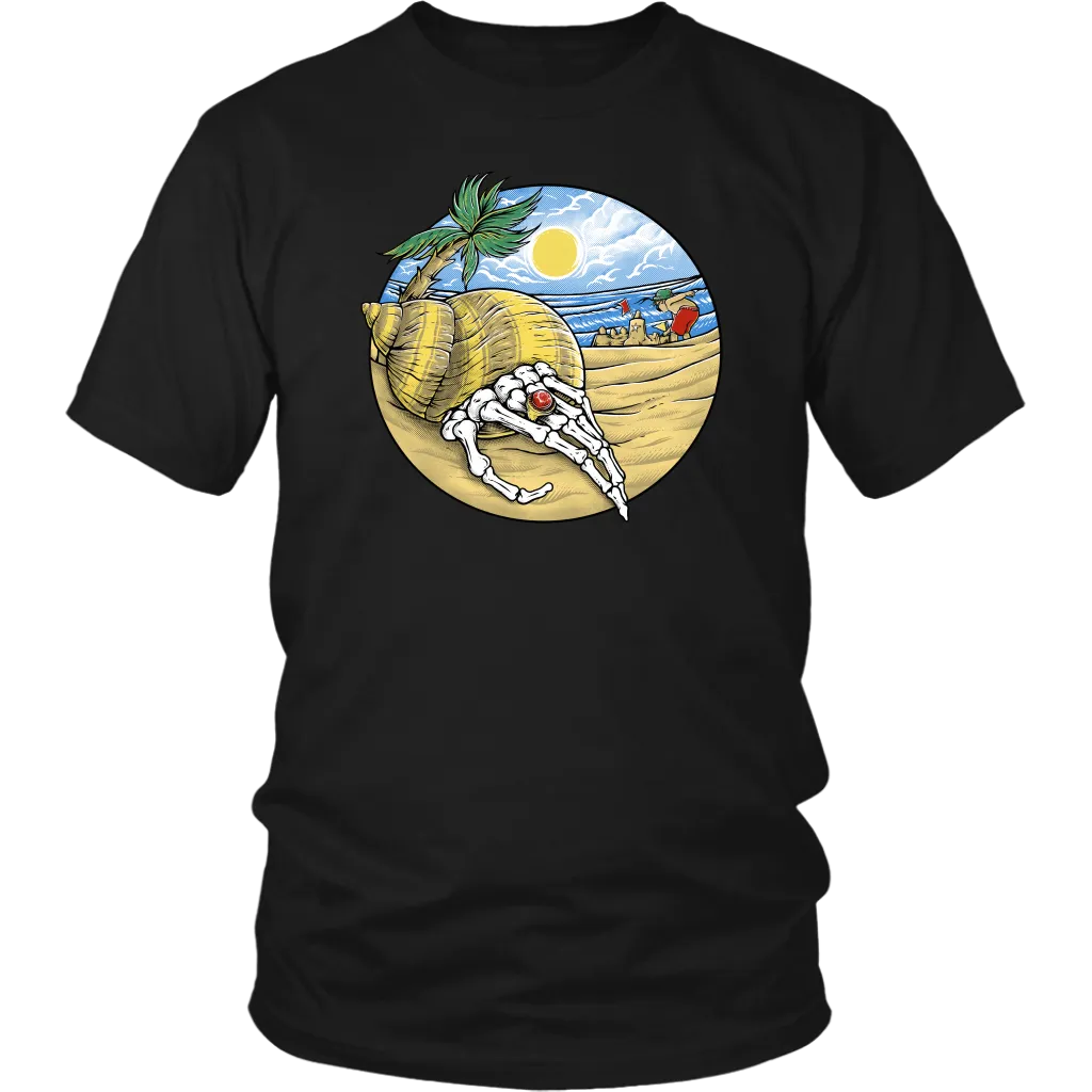 Beach T-shirt, Hermit Crab Shirt, Summertime Gift, Funny Beach Shirt