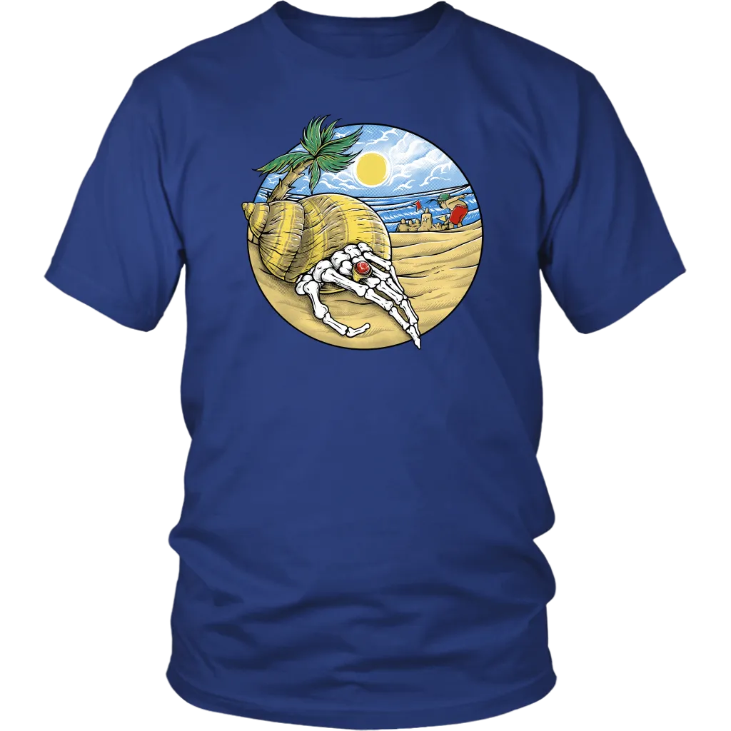 Beach T-shirt, Hermit Crab Shirt, Summertime Gift, Funny Beach Shirt