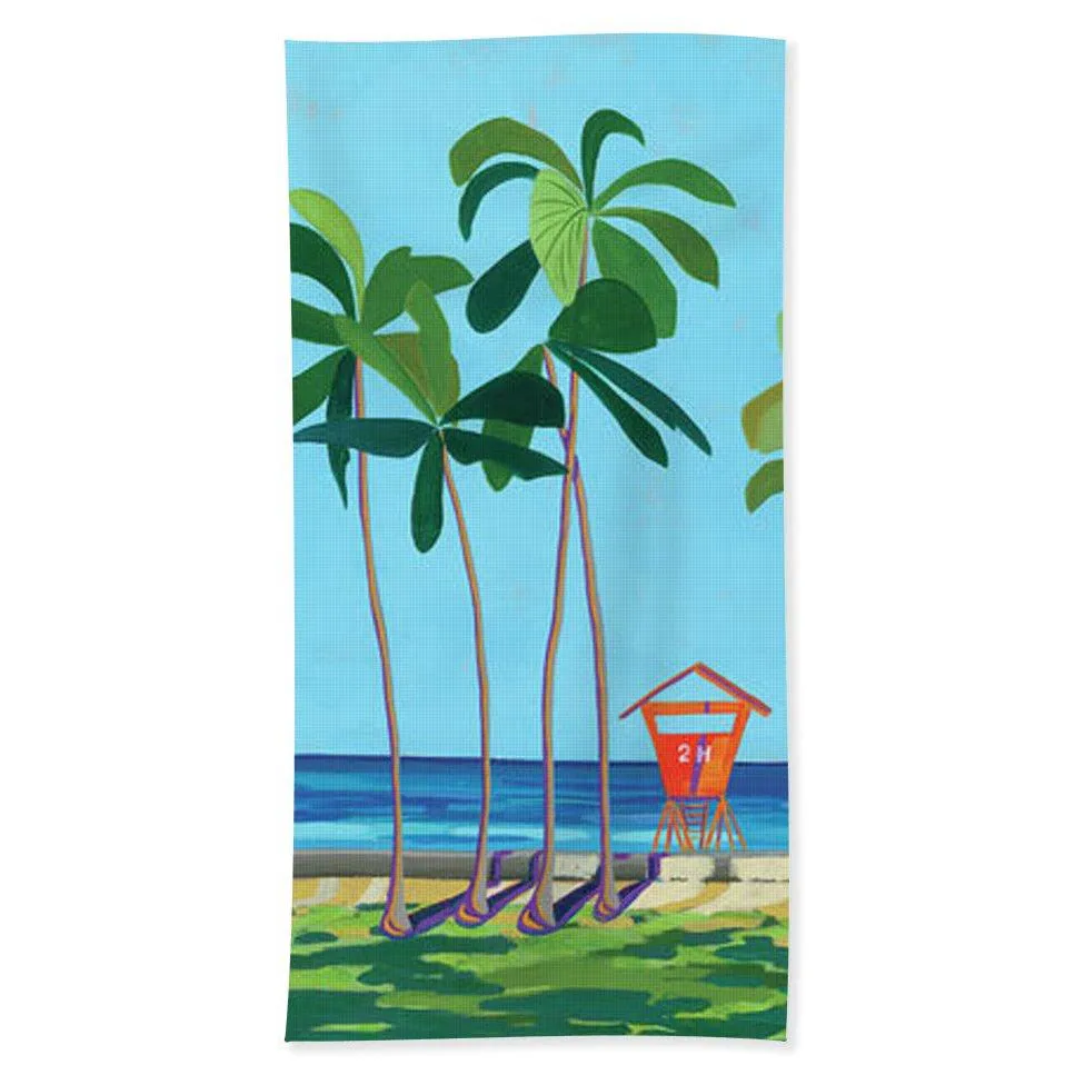 Beach Towel: Kaimana Beach/Waikiki