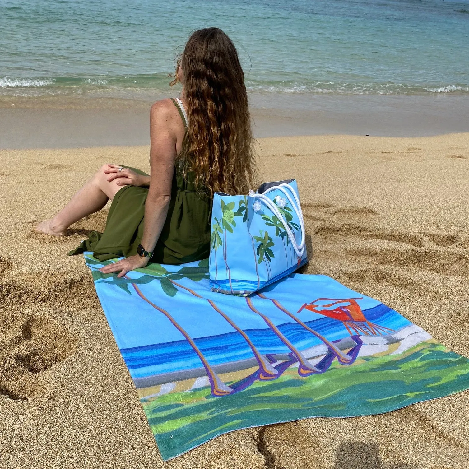Beach Towel: Kaimana Beach/Waikiki