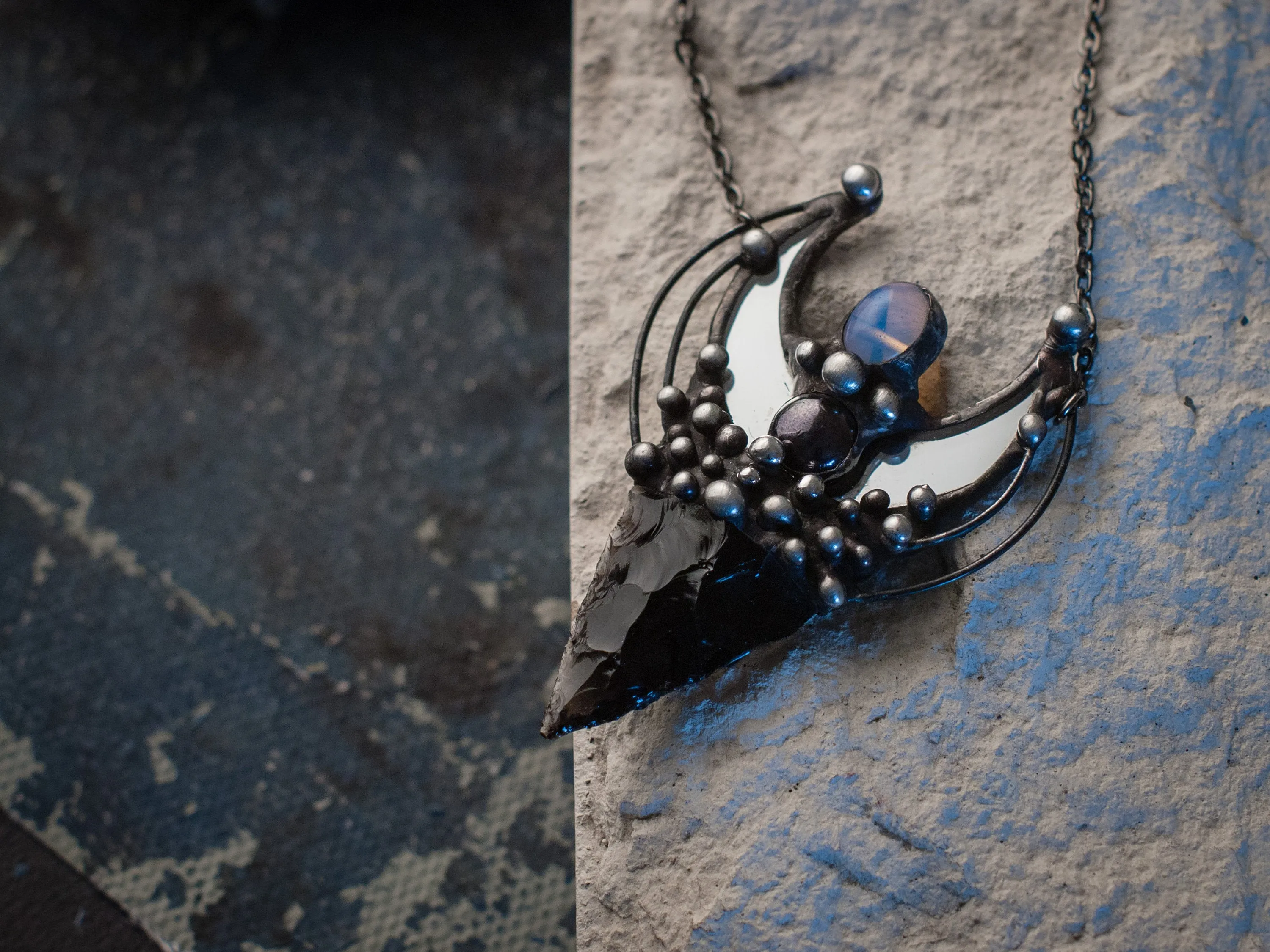 Black Mirror Necklace