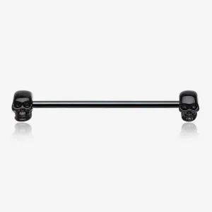 Blackline Apocalyptic Skull Industrial Barbell