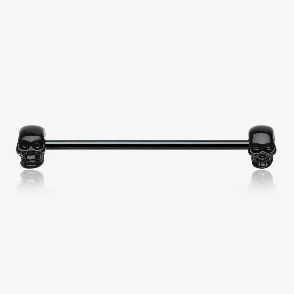 Blackline Apocalyptic Skull Industrial Barbell