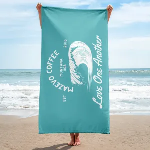 BLUE WAVE Beach Towel