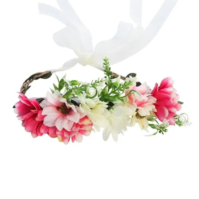 Bohemian Flower Head Band