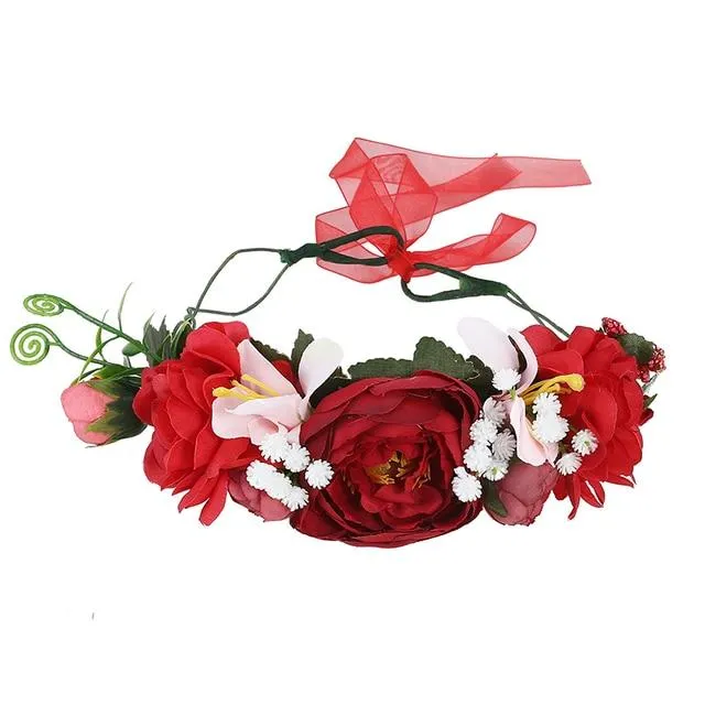 Bohemian Flower Head Band