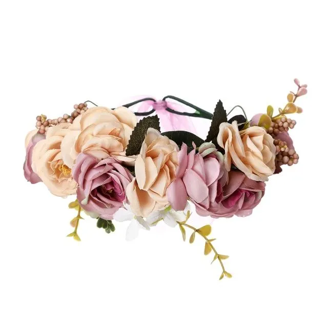 Bohemian Flower Head Band