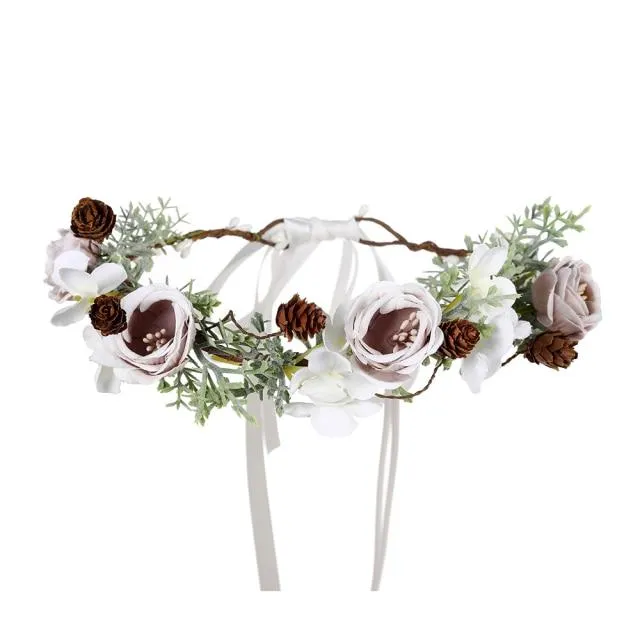 Bohemian Flower Head Band