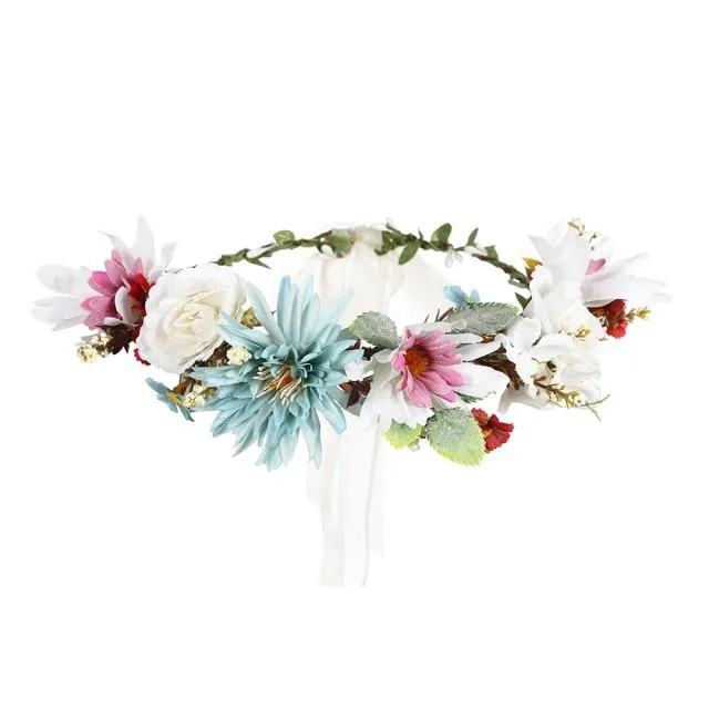 Bohemian Flower Head Band