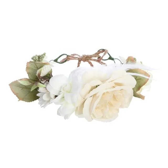 Bohemian Flower Head Band
