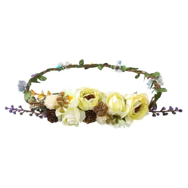 Bohemian Flower Head Band