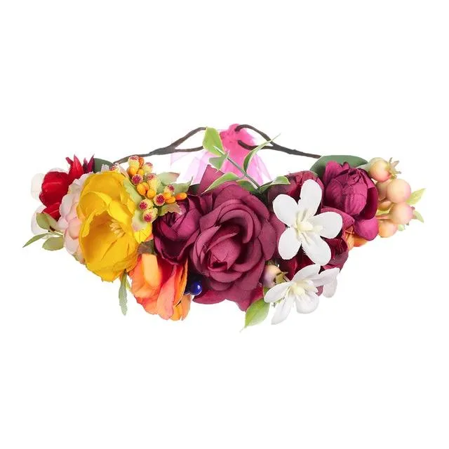Bohemian Flower Head Band