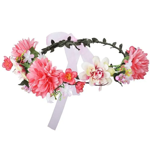 Bohemian Flower Head Band