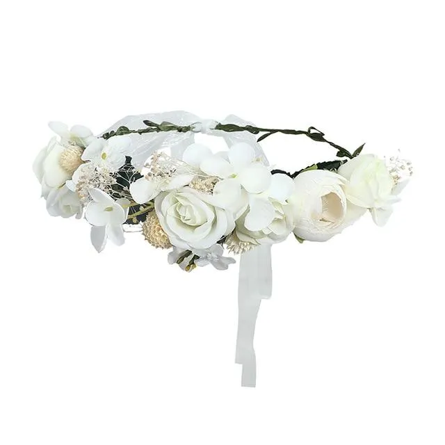 Bohemian Flower Head Band