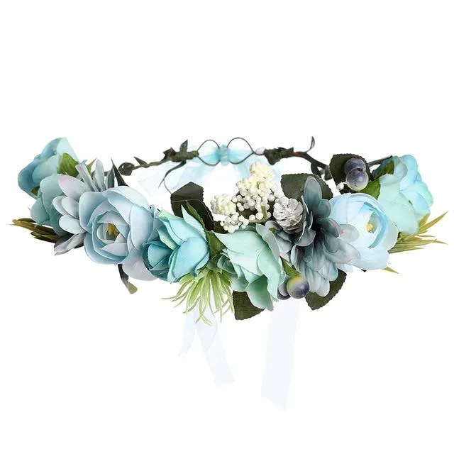 Bohemian Flower Head Band