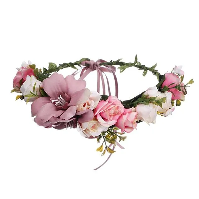 Bohemian Flower Head Band