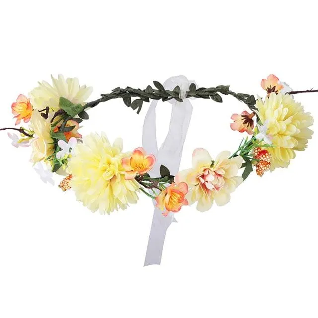 Bohemian Flower Head Band