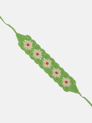 Bohemian New Headband - Green Sunflower