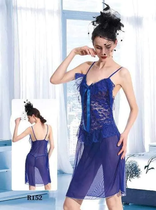 Bridal Sexy Honey Moon Wedding Short Net Nighty -  R152